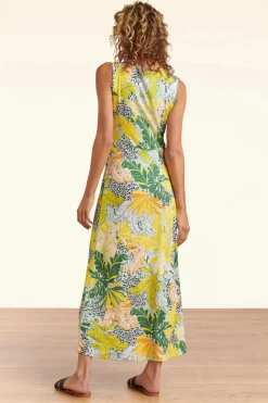 Smashed Lemon Tasia Tropische Maxi Jurk In Multi><noscript><img width=