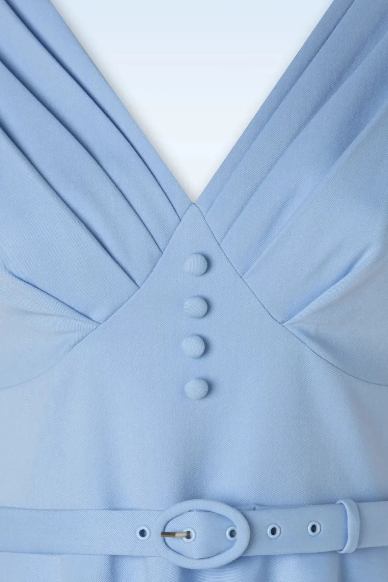 Vintage Diva The Jane Swing Jurk In Luchtblauw>Vrouwen Plus Size Jurken