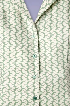 Banned Retro Tina Tile Blouse In Mintgroen><noscript><img width=
