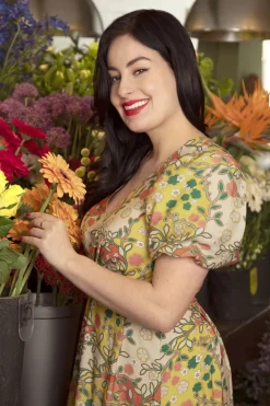 Topvintage Boutique Collection Topvintage Exclusive ~ Phoebe Maxi Jurk In Multi>Vrouwen Plus Size Jurken