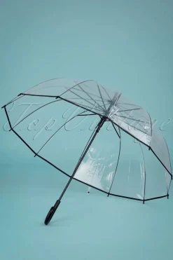 So Rainy Transparante Koepelparaplu In Zwart><noscript><img width=