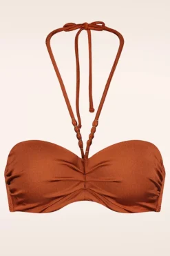 Cyell Treasure Padded Bikini Top In Cederhout Bruin>Vrouwen Bikini's