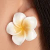 Glitz-o-Matic Tropical Summer Flower Stud Oorbellen In Wit>Vrouwen Sieraden