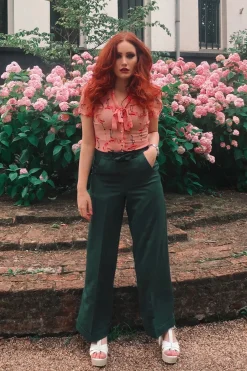 Banned Retro Verborgen Broek In Groenblauw><noscript><img width=