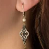 Lovely Victoriaanse Filigraan Oorbellen In Zwart>Vrouwen Sieraden