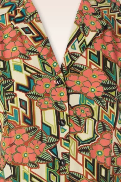 King Louie Violante Jurk Ryder In Langoustine Oranje><noscript><img width=