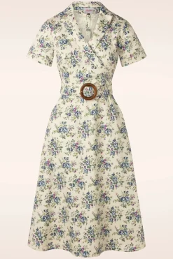 Banned Retro Wild Flower Swing Jurk In Gebroken Wit>Vrouwen Plus Size Jurken