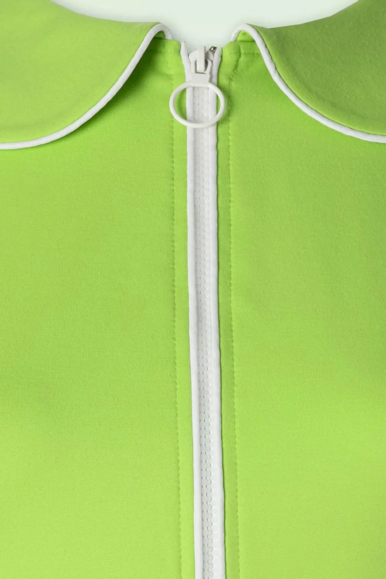 Vixen Zip Front Collared Sleeveless Jurk In Groen>Vrouwen A Lijn Jurken