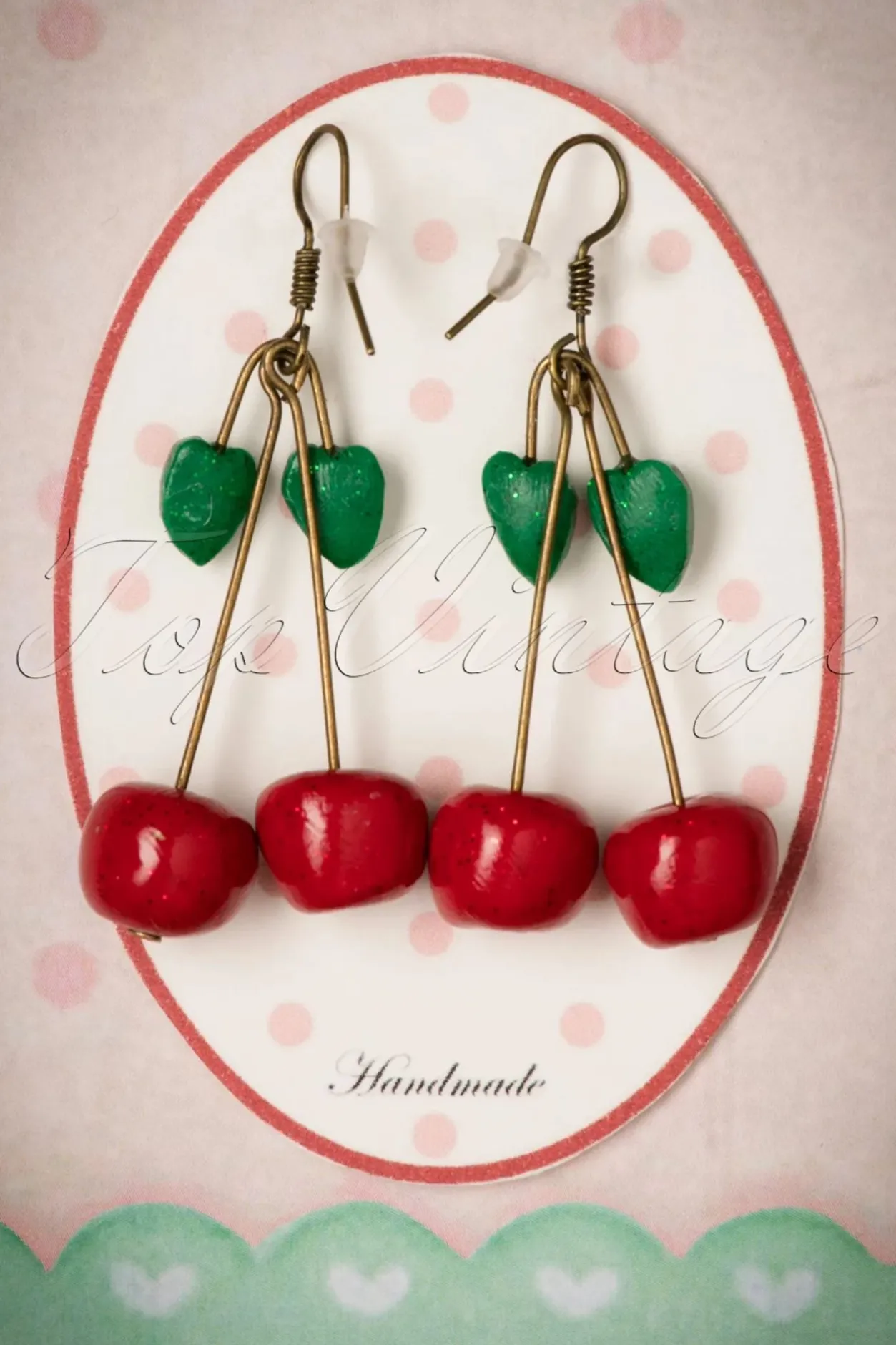 Sweet Cherry Zoete Sprankelende Kersen Oorbellen In Rood>Vrouwen Sieraden