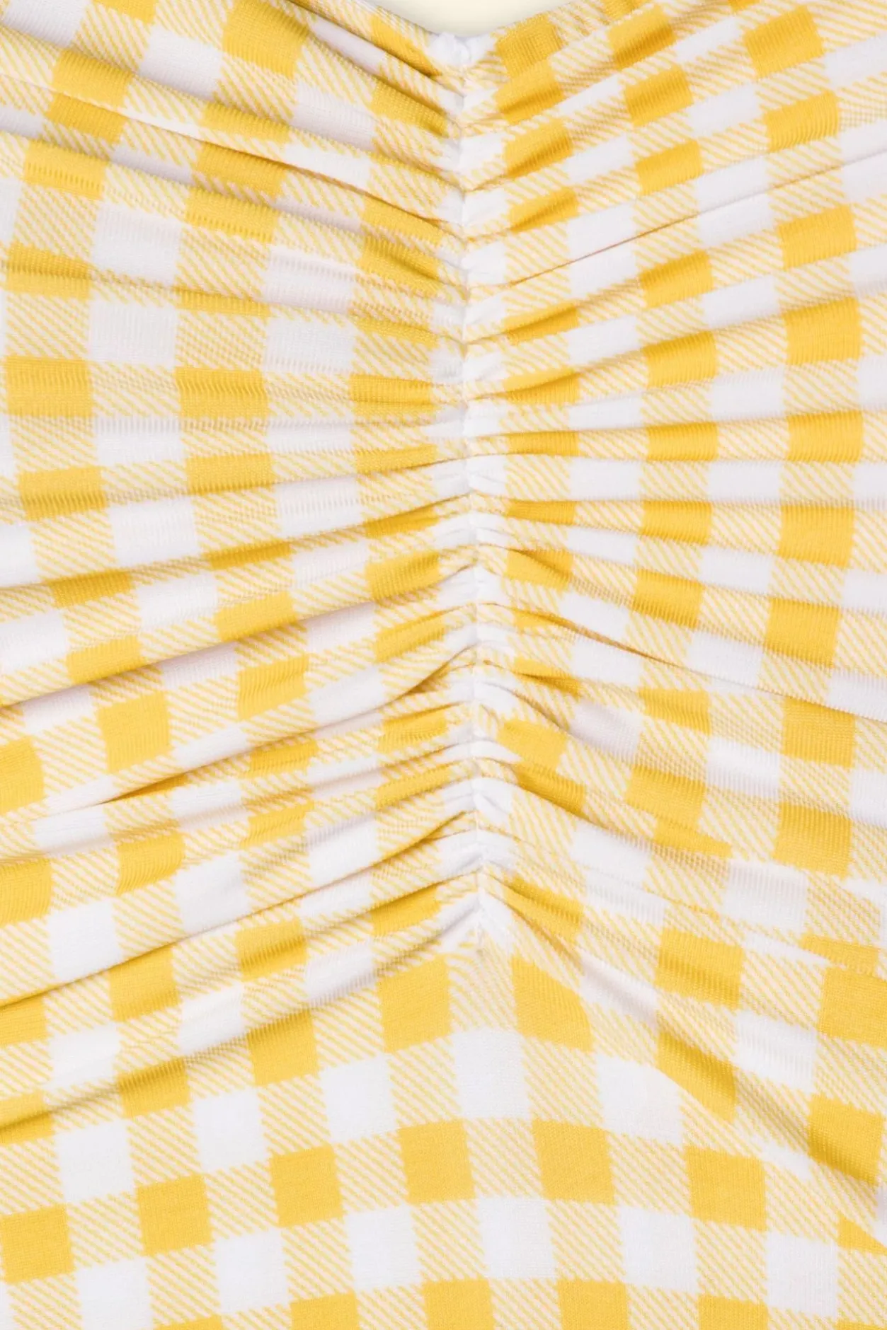 Esther Williams Zomer Gingham Badpak Uit Een Stuk In Geel En Wit>Vrouwen Badpakken